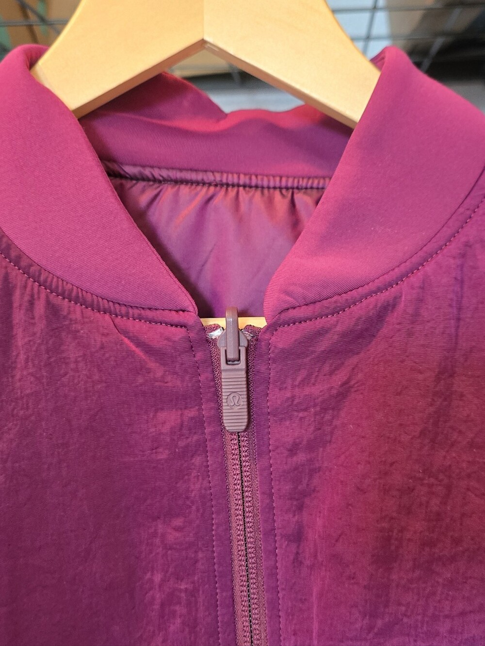 Lululemon NonStop Reversible Bomber Jacket In Ripened Raspberry- EUC - Picture 11 of 16